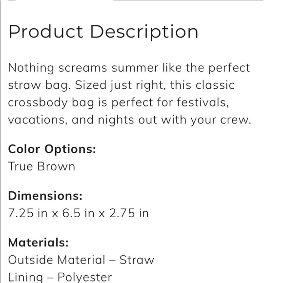 New and unopened Chic straw lined pocketbook - Picture 7 of 8